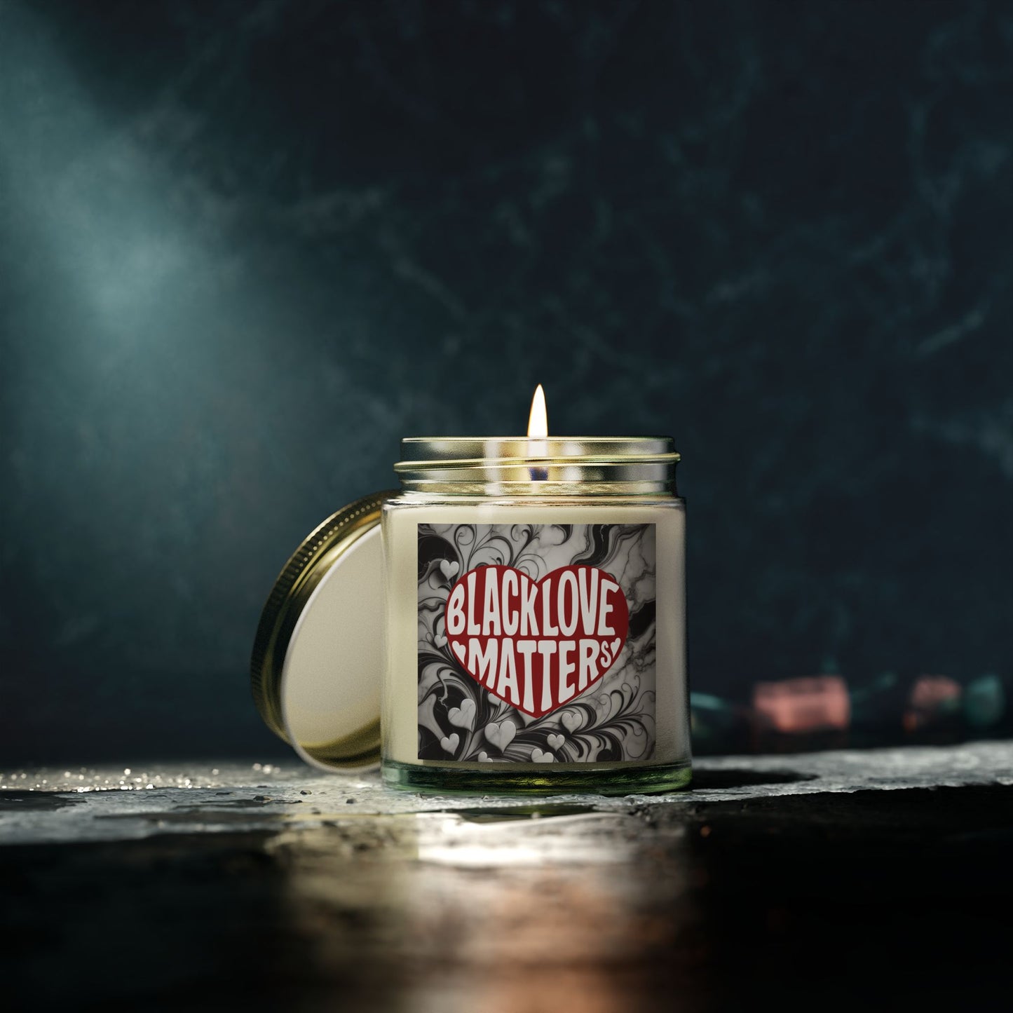 OG Black Love Matters Scented Candles, Coconut Apricot Wax (4oz, 9oz)